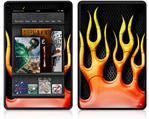 Amazon Kindle Fire (Original) Decal Style Skin - Metal Flames