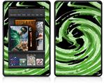 Amazon Kindle Fire (Original) Decal Style Skin - Alecias Swirl 02 Green