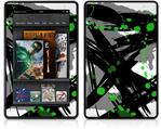 Amazon Kindle Fire (Original) Decal Style Skin - Abstract 02 Green