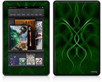 Amazon Kindle Fire (Original) Decal Style Skin - Abstract 01 Green
