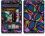Amazon Kindle Fire (Original) Decal Style Skin - Crazy Dots 02