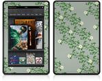 Amazon Kindle Fire (Original) Decal Style Skin - Victorian Design Green