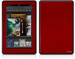 Amazon Kindle Fire (Original) Decal Style Skin - Solids Collection Red Dark