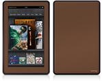 Amazon Kindle Fire (Original) Decal Style Skin - Solids Collection Chocolate Brown