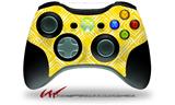 Wavey Yellow - Decal Style Skin fits Microsoft XBOX 360 Wireless Controller (CONTROLLER NOT INCLUDED)