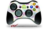 Kearas Peace Signs on White - Decal Style Skin fits Microsoft XBOX 360 Wireless Controller (CONTROLLER NOT INCLUDED)