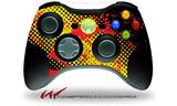 Halftone Splatter Yellow Red - Decal Style Skin fits Microsoft XBOX 360 Wireless Controller (CONTROLLER NOT INCLUDED)