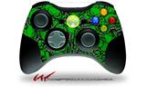 Scattered Skulls Green - Decal Style Skin fits Microsoft XBOX 360 Wireless Controller (CONTROLLER NOT INCLUDED)