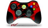 Oriental Dragon Black on Red - Decal Style Skin fits Microsoft XBOX 360 Wireless Controller (CONTROLLER NOT INCLUDED)