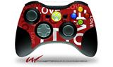 Love and Peace Red - Decal Style Skin fits Microsoft XBOX 360 Wireless Controller (CONTROLLER NOT INCLUDED)
