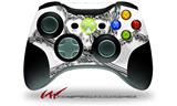 Chrome Skull on White - Decal Style Skin fits Microsoft XBOX 360 Wireless Controller (CONTROLLER NOT INCLUDED)