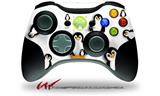 Penguins on White - Decal Style Skin fits Microsoft XBOX 360 Wireless Controller (CONTROLLER NOT INCLUDED)