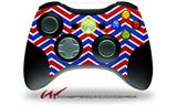 Zig Zag Red White and Blue - Decal Style Skin fits Microsoft XBOX 360 Wireless Controller (CONTROLLER NOT INCLUDED)