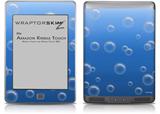 Bubbles Blue - Decal Style Skin (fits Amazon Kindle Touch Skin)