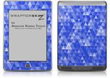 Triangle Mosaic Blue - Decal Style Skin (fits Amazon Kindle Touch Skin)