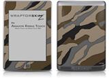 Camouflage Brown - Decal Style Skin (fits Amazon Kindle Touch Skin)