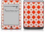 Boxed Red - Decal Style Skin (fits Amazon Kindle Touch Skin)