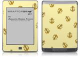 Anchors Away Yellow Sunshine - Decal Style Skin (fits Amazon Kindle Touch Skin)