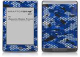 HEX Mesh Camo 01 Blue Bright - Decal Style Skin (fits Amazon Kindle Touch Skin)