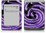 Alecias Swirl 02 Purple - Decal Style Skin (fits Amazon Kindle Touch Skin)