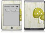 Mushrooms Yellow - Decal Style Skin (fits Amazon Kindle Touch Skin)