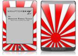 Rising Sun Japanese Flag Red - Decal Style Skin (fits Amazon Kindle Touch Skin)