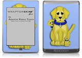 Puppy Dogs on Blue - Decal Style Skin (fits Amazon Kindle Touch Skin)