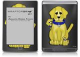 Puppy Dogs on Black - Decal Style Skin (fits Amazon Kindle Touch Skin)