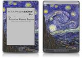Vincent Van Gogh Starry Night - Decal Style Skin (fits Amazon Kindle Touch Skin)