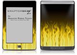 Fire Yellow - Decal Style Skin (fits Amazon Kindle Touch Skin)