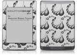 Petals Gray - Decal Style Skin (fits Amazon Kindle Touch Skin)
