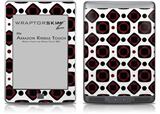 Red And Black Squared - Decal Style Skin (fits Amazon Kindle Touch Skin)