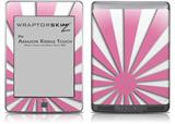 Rising Sun Japanese Flag Pink - Decal Style Skin (fits Amazon Kindle Touch Skin)