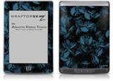 Skulls Confetti Blue - Decal Style Skin (fits Amazon Kindle Touch Skin)