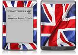Union Jack 01 - Decal Style Skin (fits Amazon Kindle Touch Skin)