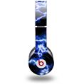 Skin Decal Wrap works with Original Beats Solo HD Headphones Electrify Blue Skin Only (HEADPHONES NOT INCLUDED)