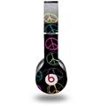 Skin Decal Wrap works with Original Beats Solo HD Headphones Kearas Peace Signs on Black Skin Only (HEADPHONES NOT INCLUDED)