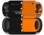 Ripped Colors Black Orange - Decal Style Skin fits Sony PS Vita