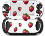 Strawberries on White - Decal Style Skin fits Sony PS Vita