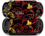Twisted Garden Red and Yellow - Decal Style Skin fits Sony PS Vita