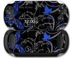 Twisted Garden Gray and Blue - Decal Style Skin fits Sony PS Vita