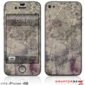 iPhone 4S Skin Pastel Abstract Gray and Purple