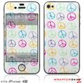 iPhone 4S Skin Kearas Peace Signs on White