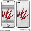 iPhone 4S Skin WraptorSkinz WZ on White