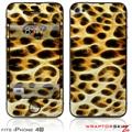 iPhone 4S Skin Fractal Fur Leopard