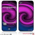 iPhone 4S Skin Alecias Swirl 01 Purple