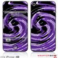iPhone 4S Skin Alecias Swirl 02 Purple