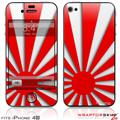 iPhone 4S Skin Rising Sun Japanese Flag Red