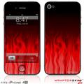 iPhone 4S Skin Fire Red