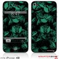 iPhone 4S Skin Skulls Confetti Seafoam Green